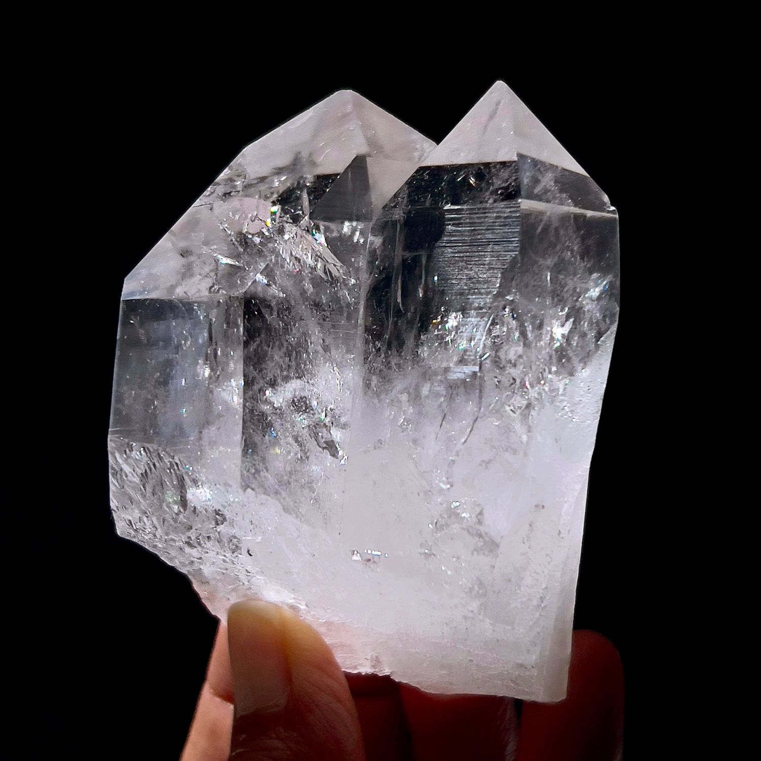 哥倫比亞．列木里亞水晶 #譚崔雙映大師水晶 #資料庫水晶 (177g-255-15)