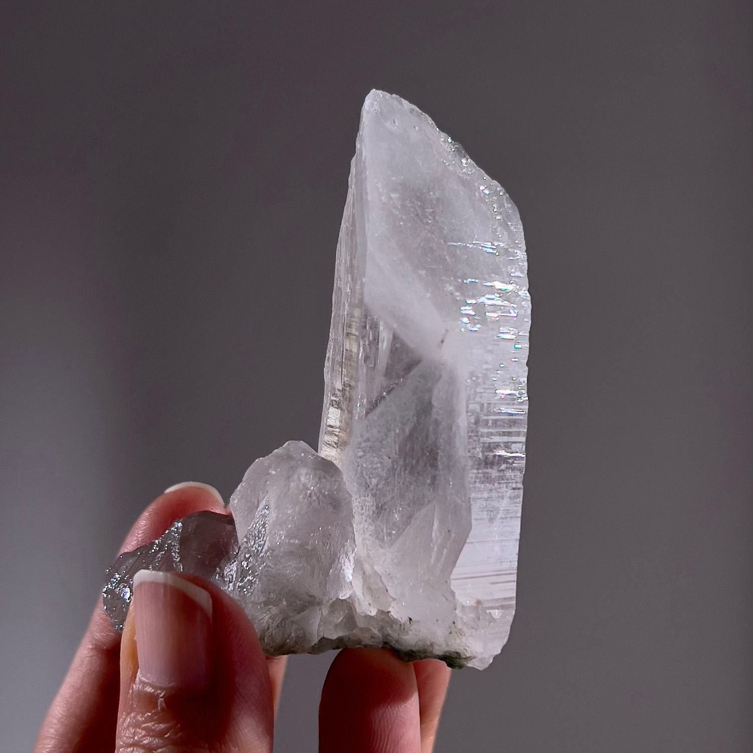 印度喜馬拉雅綠幽靈水晶 #螺旋紋 (75g-258-6)