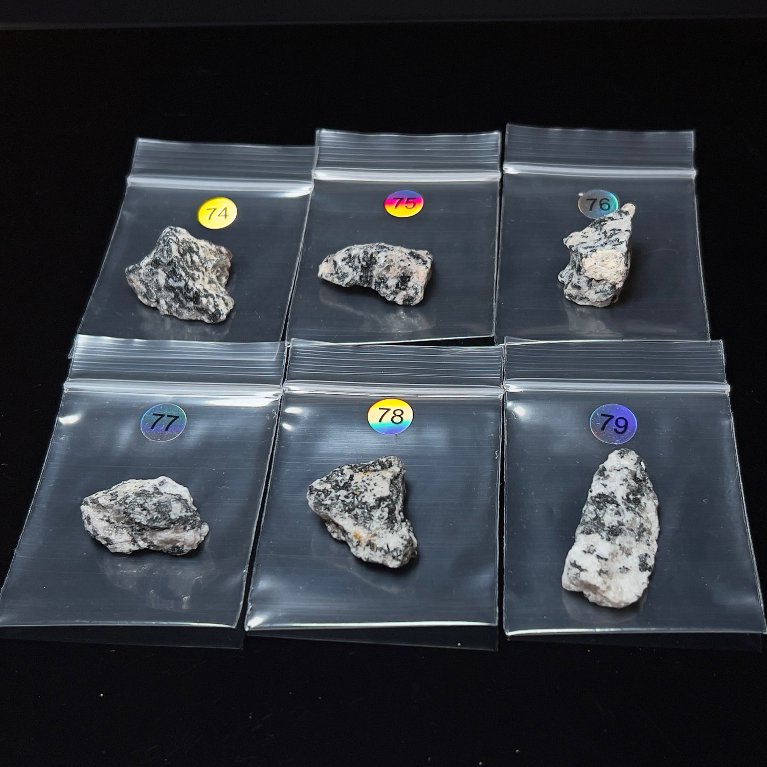 黑碧璽阿賽斯特萊 (6-8g) No.74-79