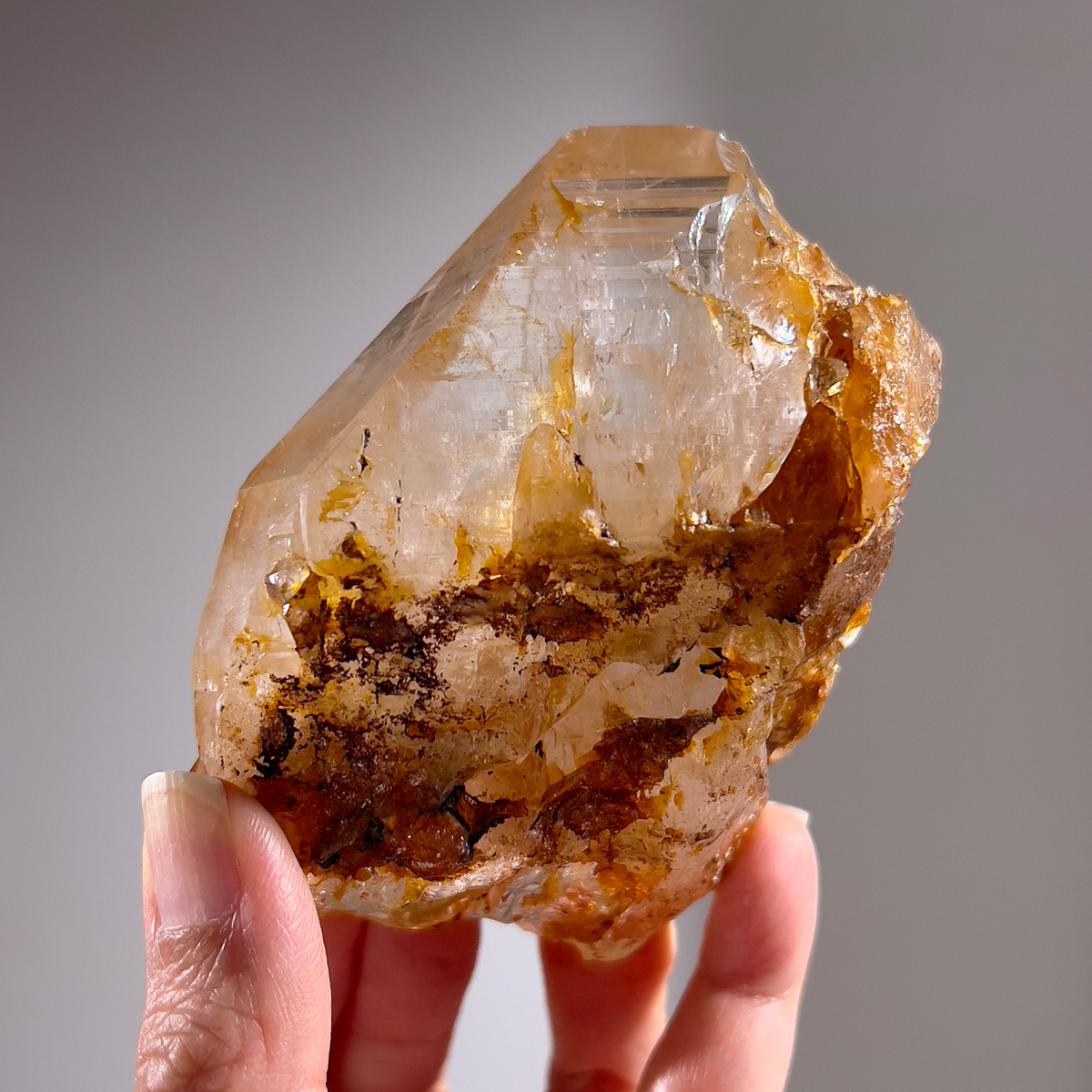 西藏黃金療癒者喜馬拉雅水晶 266g (25b-2):圖片 2