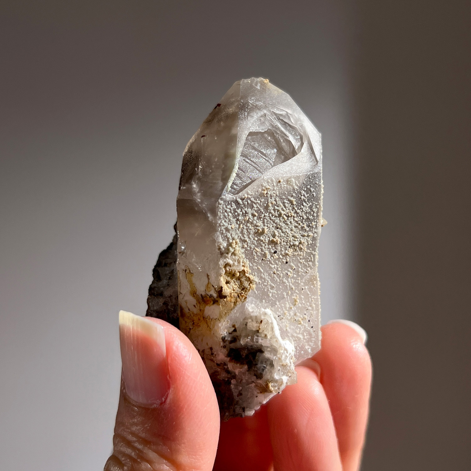 納米比亞-布蘭登堡窗型骸骨煙晶 50g (261-1)